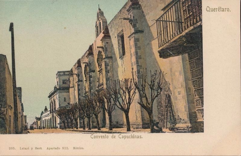 Temple and former Convent of Capuchins postcard image. Click for full size.