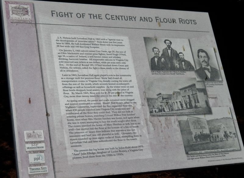 Fight of the Century and Flour Riots Marker image. Click for full size.