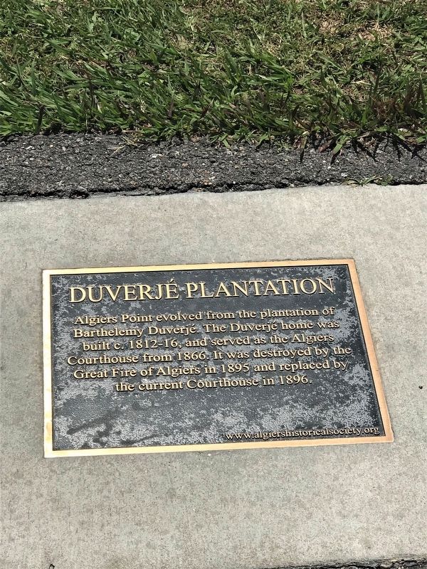 Duverjé Plantation Marker. Click for full size. Duverjé Plantation Marker image. Click for full size.