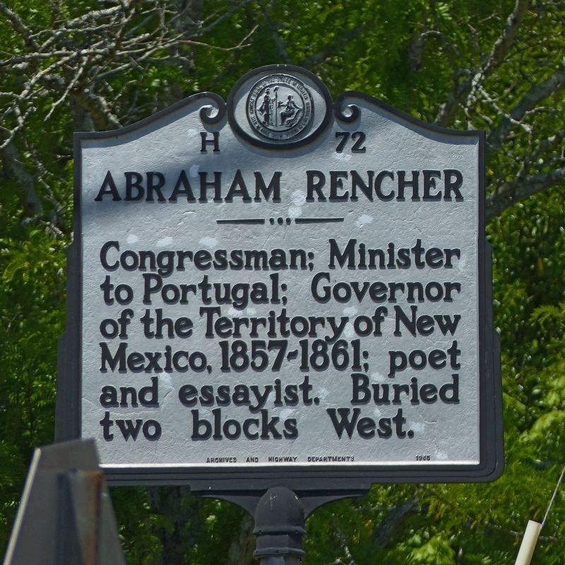 Abraham Rencher Marker image. Click for full size.
