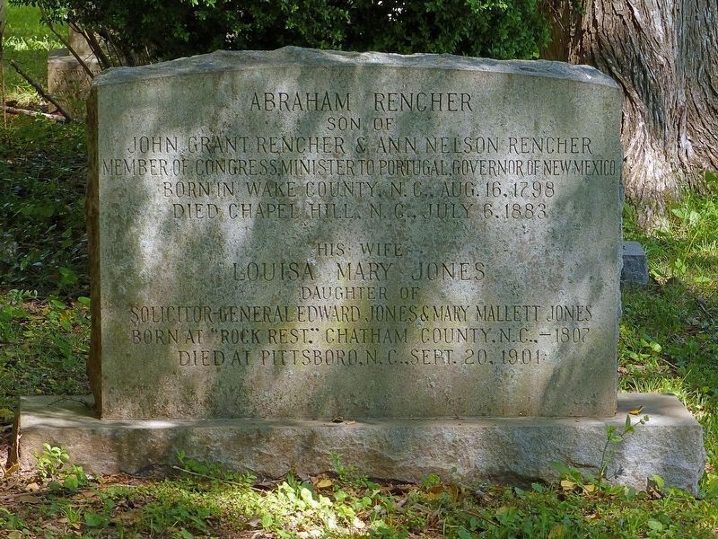Grave of Abraham Rencher<br>In St. Bartholomew's Churchyard image. Click for full size.