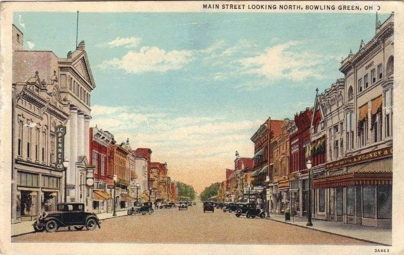 Main Street Looking North Bowling Green, Ohio image. Click for full size.