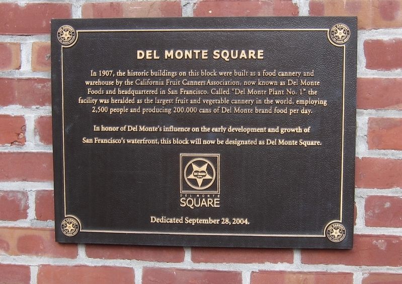 Del Monte Square Marker image. Click for full size.