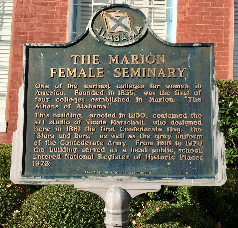 The Marion Female Seminary Marker image. Click for full size.