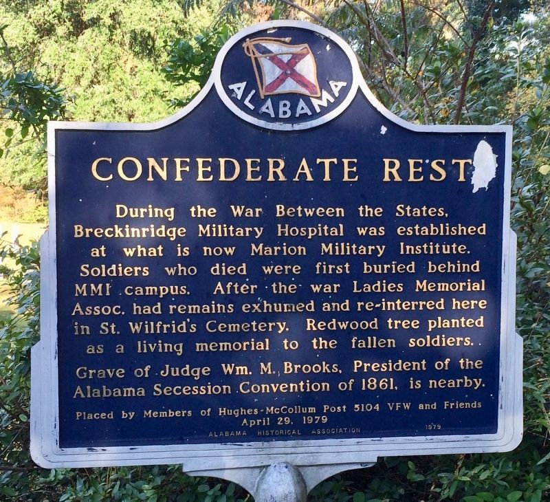 Confederate Rest Marker. Click for full size. Confederate Rest Marker image. Click for full size.