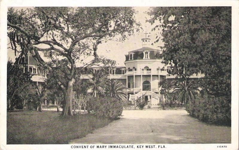 <i>Convent Of Mary Immaculate, Key West, Fla.</i>. Click for full size. <i>Convent Of Mary Immaculate, Key West, Fla.</i> image. Click for full size.