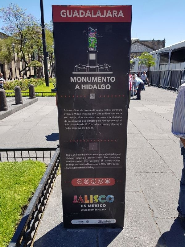 Monument to Hidalgo Marker. Click for full size. Monument to Hidalgo Marker image. Click for full size.