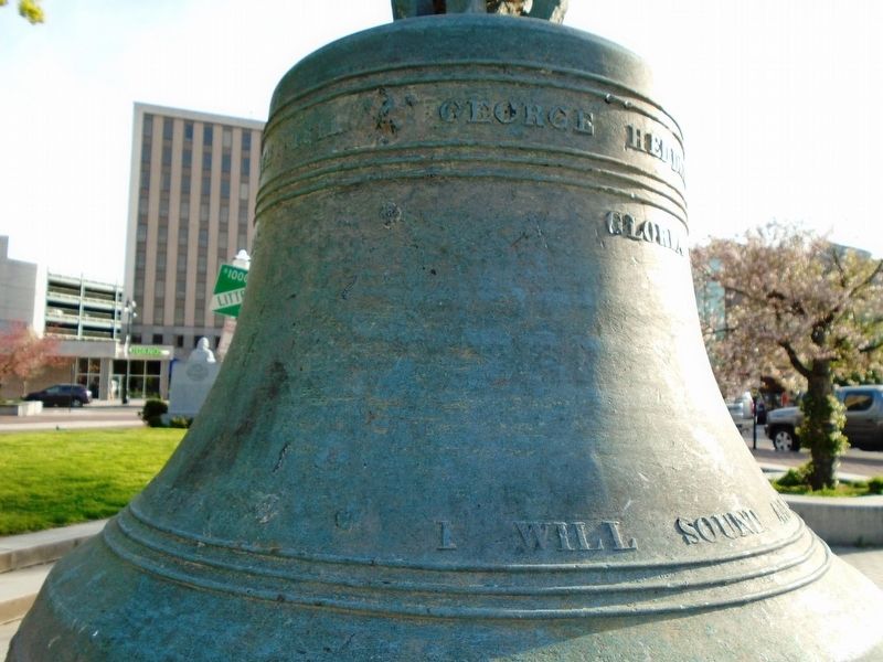Old Ship Zion Church Bell Detail image. Click for full size.