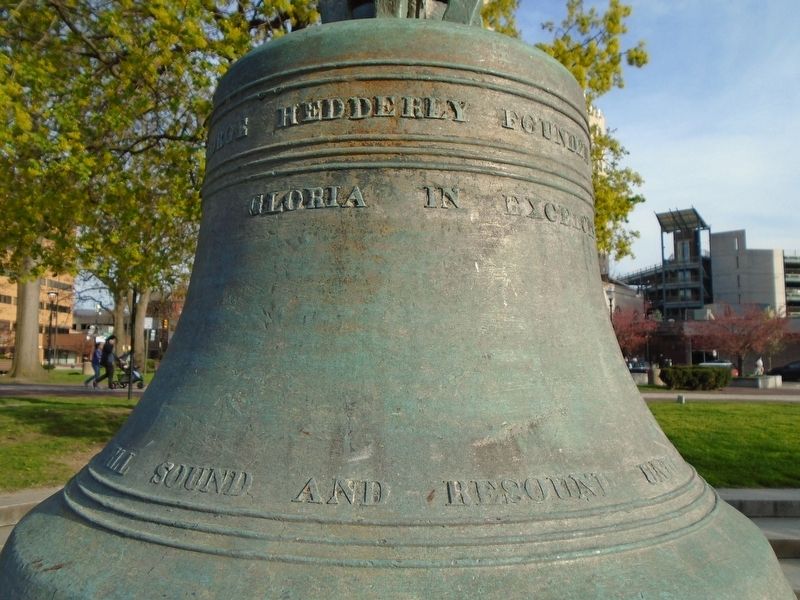 Old Ship Zion Church Bell Detail image. Click for full size.