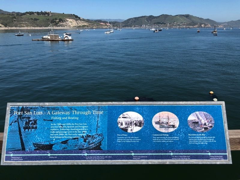 Port San Luis - A Gateway Through Time -- Boating and Fishing panel image. Click for full size.
