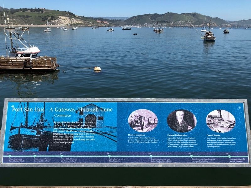 Port San Luis - A Gateway Through Time -- Commerce panel image. Click for full size.