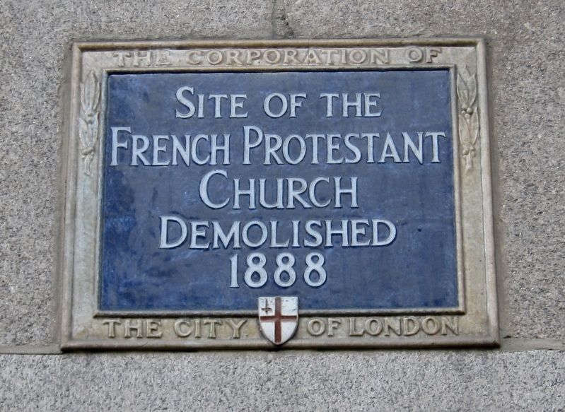 French Protestant Church Marker. Click for full size. French Protestant Church Marker image. Click for full size.