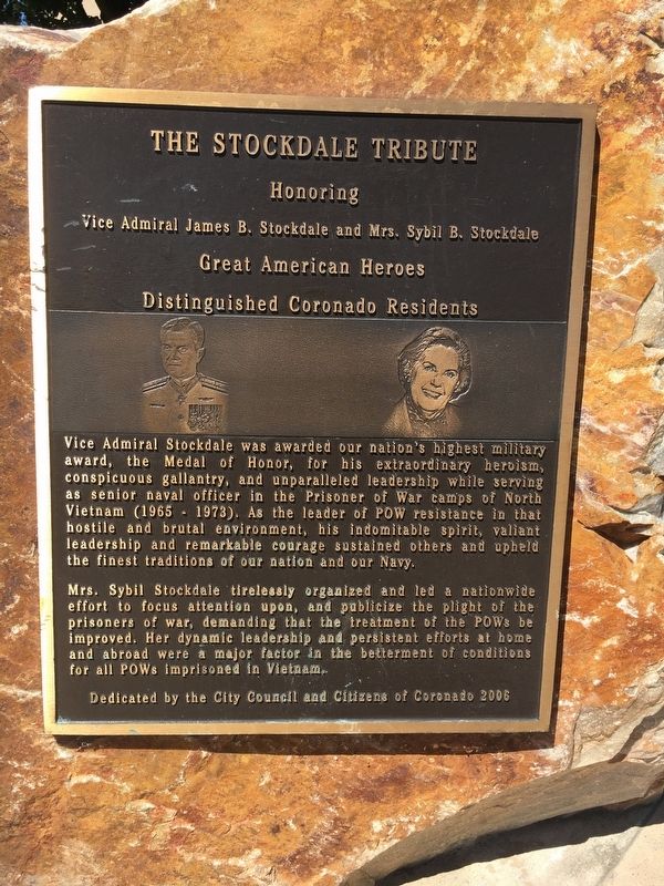 The Stockdale Tribute Marker image. Click for full size.