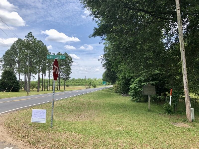 View of marker looking east. image. Click for full size.
