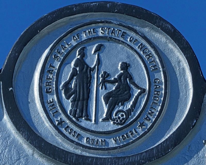 The Great Seal of the State of North Carolina<br>Esse Quam Videri image. Click for full size.