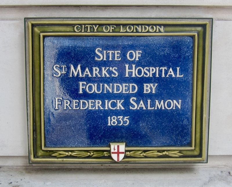 St Mark's Hospital Marker image. Click for full size.