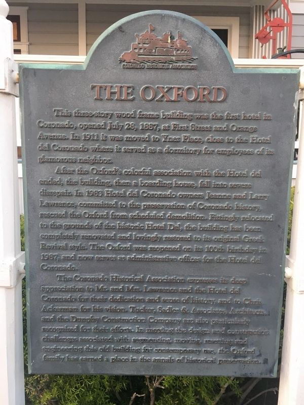 The Oxford Marker. Click for full size. The Oxford Marker image. Click for full size.