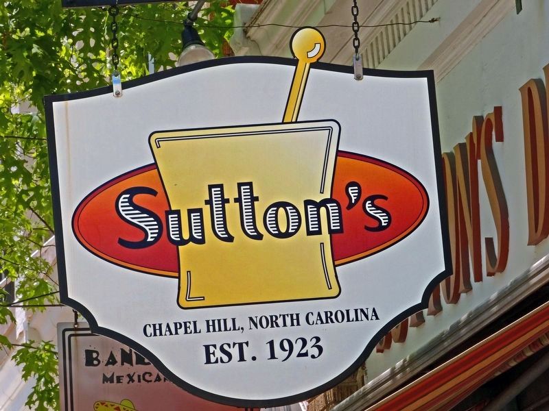 Sutton's<br>Chapel Hill, North Carolina<br>Est. 1923 image. Click for full size.