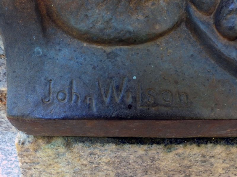 John Wilson's Signature on the Confederate Monument image. Click for full size.