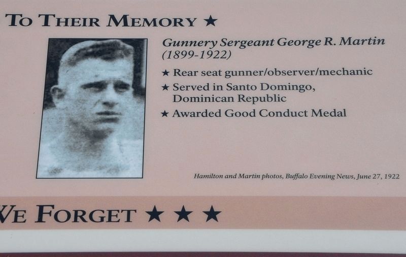 Gunnery Sergeant George R. Martin. Click for full size. Gunnery Sergeant George R. Martin image. Click for full size.