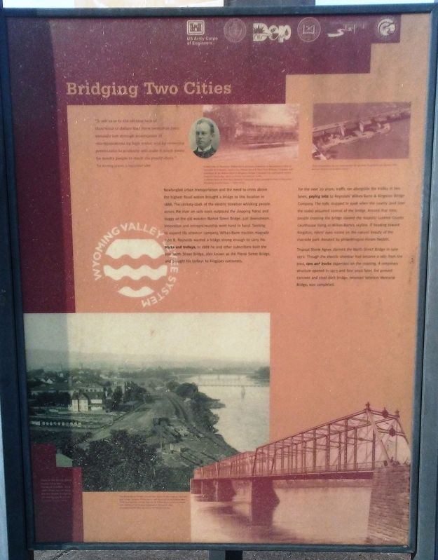 Bridging Two Cities Marker image. Click for full size.