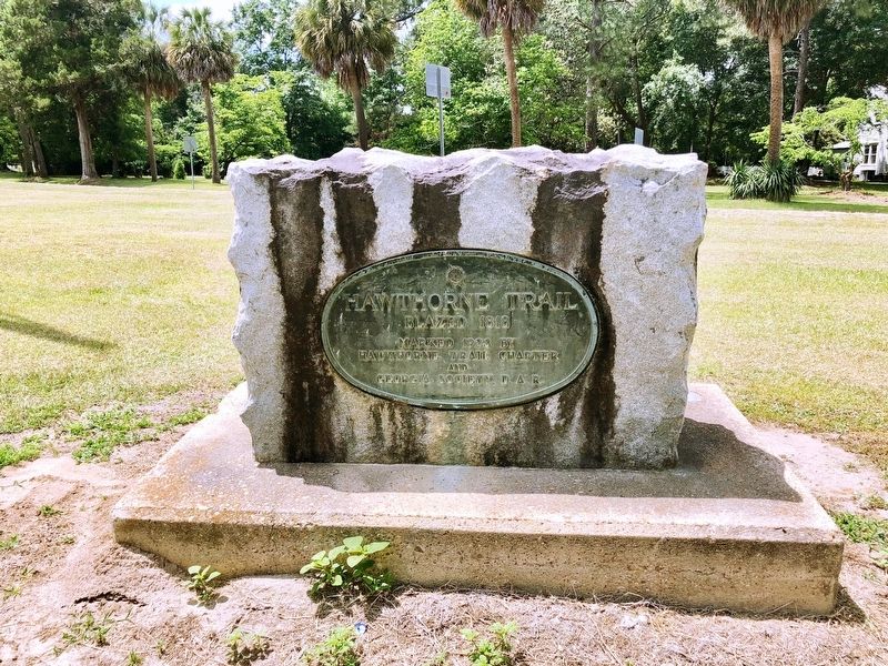 Hawthorne Trail monument image. Click for full size.