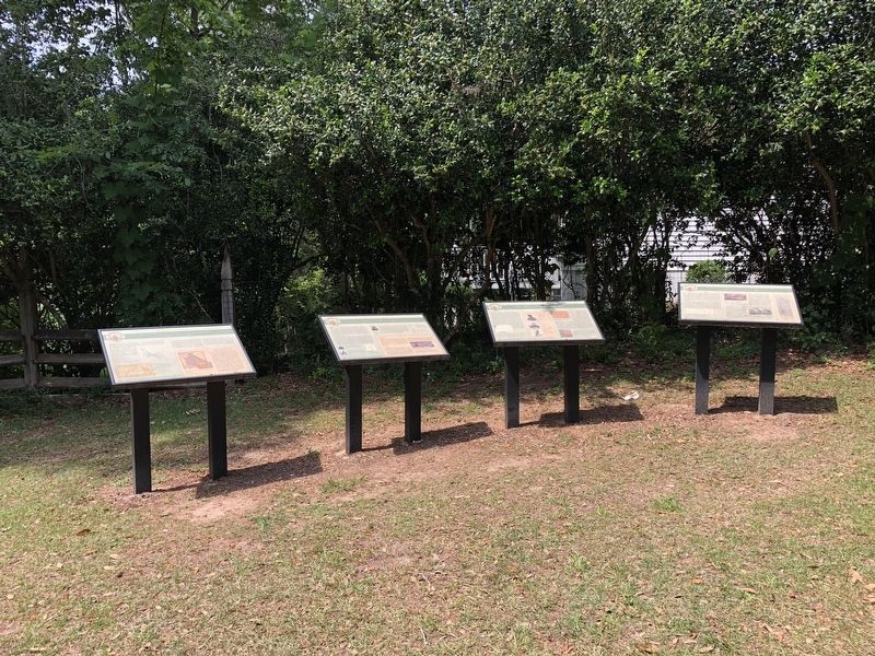 The First Seminole War in Decatur County Marker is second from left. image. Click for full size.