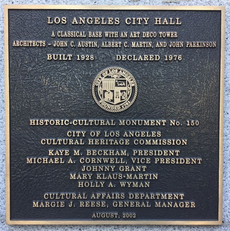 Los Angeles City Hall image. Click for full size.