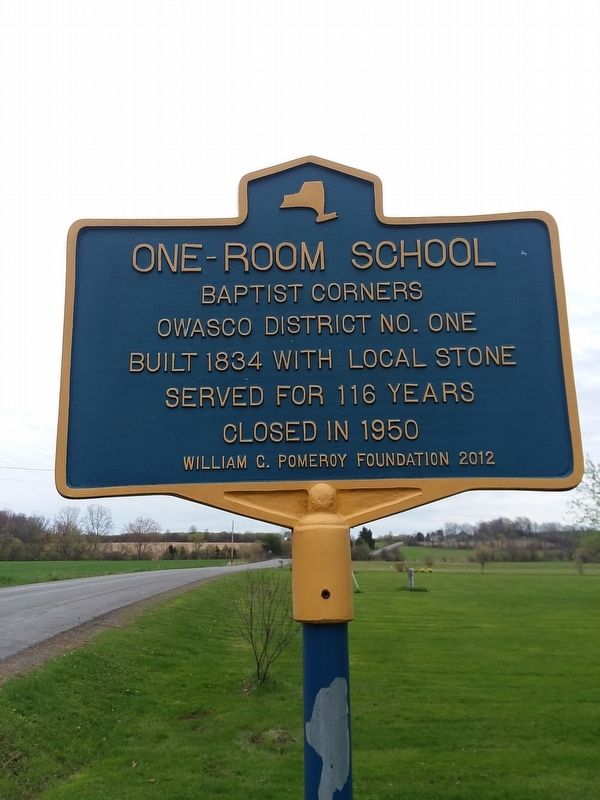 One-Room School Marker. Click for full size. One-Room School Marker image. Click for full size.