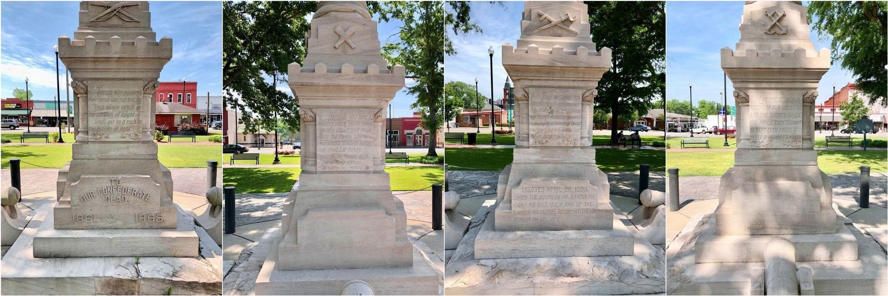 Randolph County Confederate Monument (All sides). image. Click for full size.
