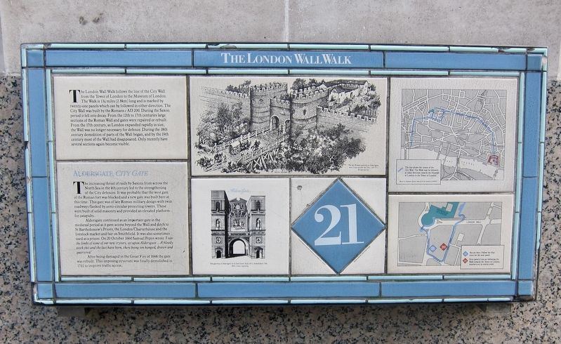 The London Wall Walk - 21 Marker image. Click for full size.