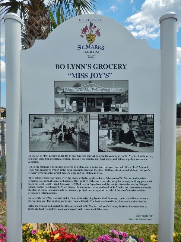 Bo Lynn's Grocery Marker (<i>front side</i>) image. Click for full size.