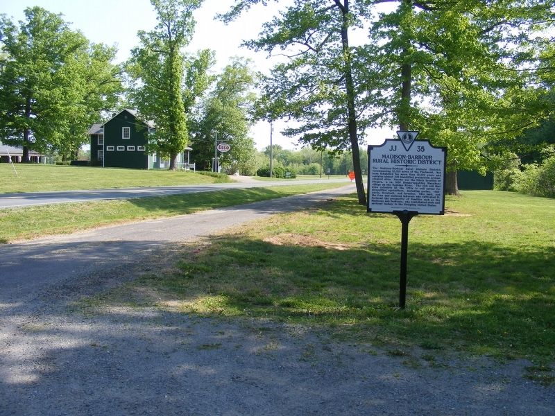 Madison-Barbour Rural Historic District Marker. Click for full size. Madison-Barbour Rural Historic District Marker image. Click for full size.