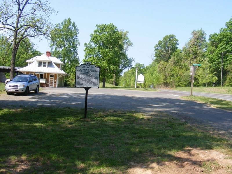Madison-Barbour Rural Historic District Marker. Click for full size. Madison-Barbour Rural Historic District Marker image. Click for full size.