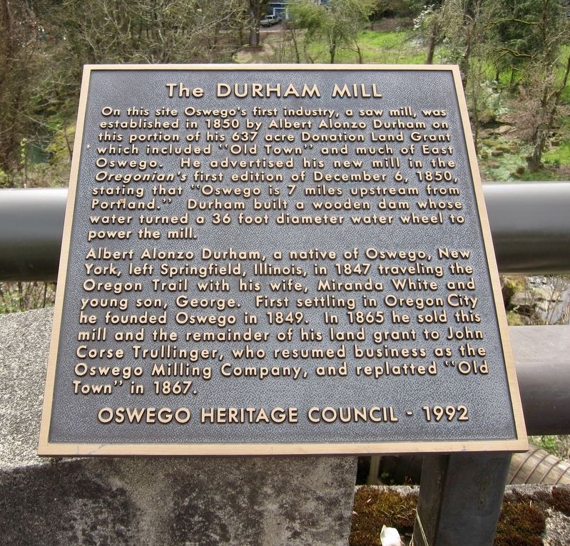 The Durham Mill Marker image. Click for full size.
