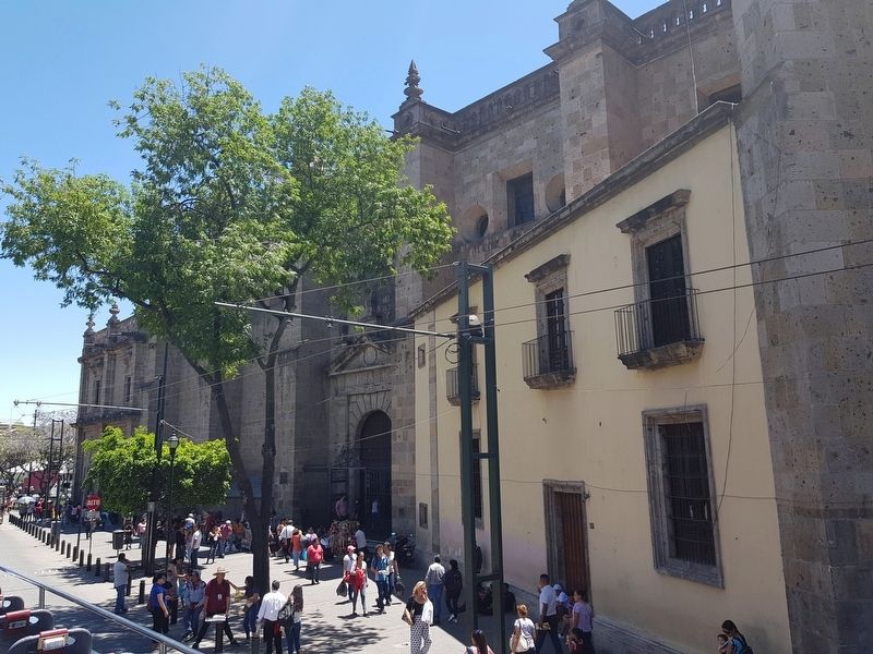 The New Cathedral of Guadalajara Marker. Click for full size. The New Cathedral of Guadalajara Marker image. Click for full size.