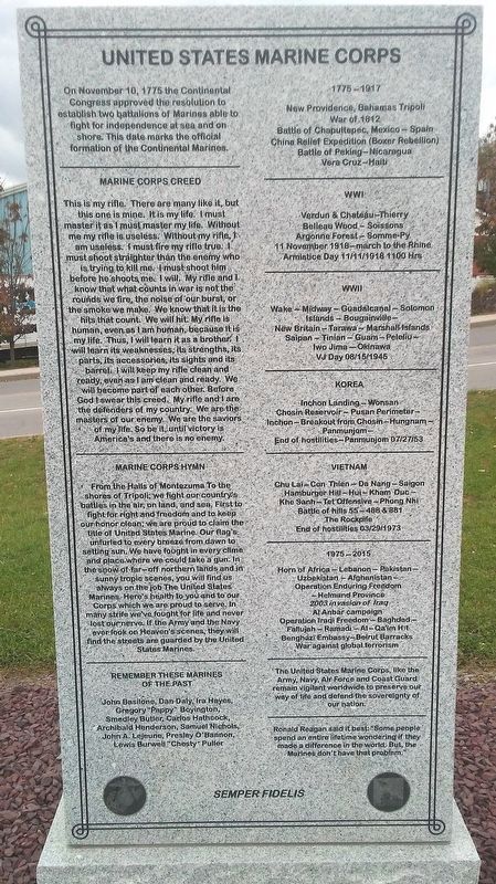 United States Marine Corps Monument image. Click for full size.