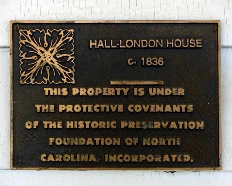 Hall-London House Marker image. Click for full size.