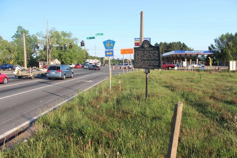 Cantonment Marker. Click for full size. Cantonment Marker image. Click for full size.