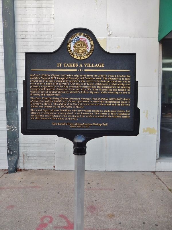 It Takes a Village Marker (<i>tall view</i>). Click for full size. It Takes a Village Marker (<i>tall view</i>) image. Click for full size.