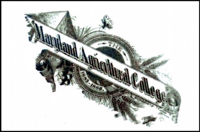 The Maryland Agricultural College<br>1885-1886 image. Click for full size.