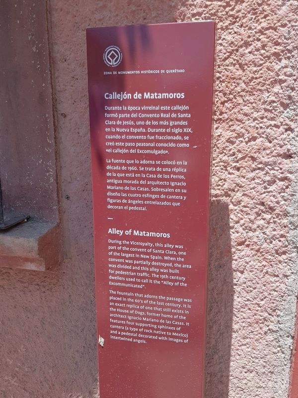 Alley of Matamoros Marker image. Click for full size.