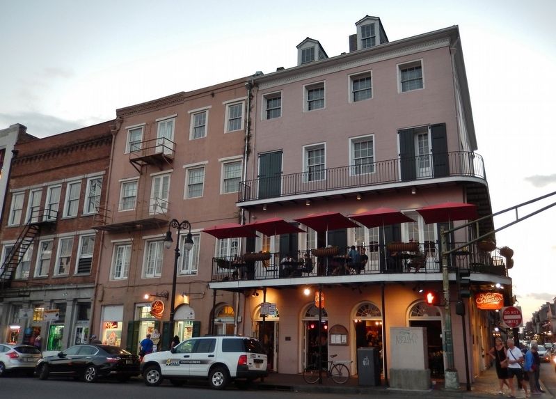 New Orleans Seafood & Hamburger, Decatur & Toulouse Streets (<i>across intersection from marker</i>). Click for full size. New Orleans Seafood & Hamburger, Decatur & Toulouse Streets (<i>across intersection from marker</i>) image. Click for full size.