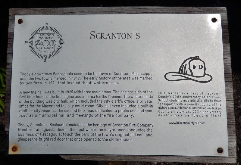 Scranton's Marker image. Click for full size.