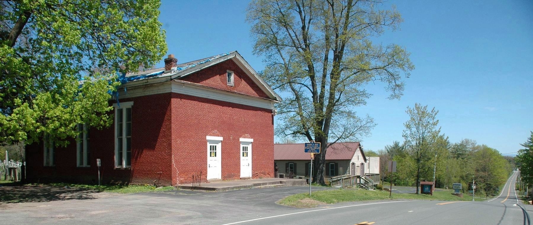 Clifton Park Center Baptist Church & Marker. Click for full size. Clifton Park Center Baptist Church & Marker image. Click for full size.