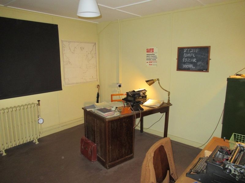 Alan Turings Office in Hut 8 image. Click for full size.