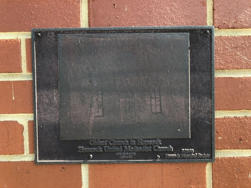 Hancock United Methodist Church Marker. Click for full size. Hancock United Methodist Church Marker image. Click for full size.