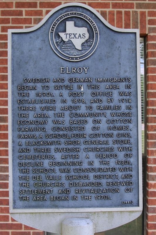 Elroy Marker. Click for full size. Elroy Marker image. Click for full size.