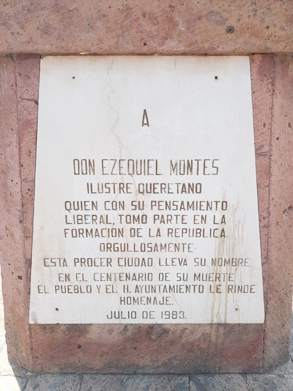Ezequiel Montes Marker image. Click for full size.
