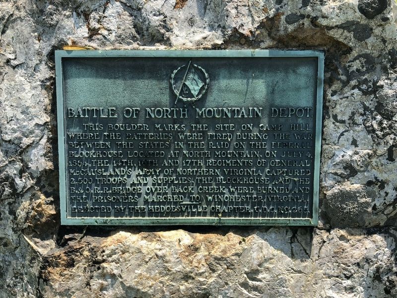 Battle of North Mountain Depot Marker image. Click for full size.